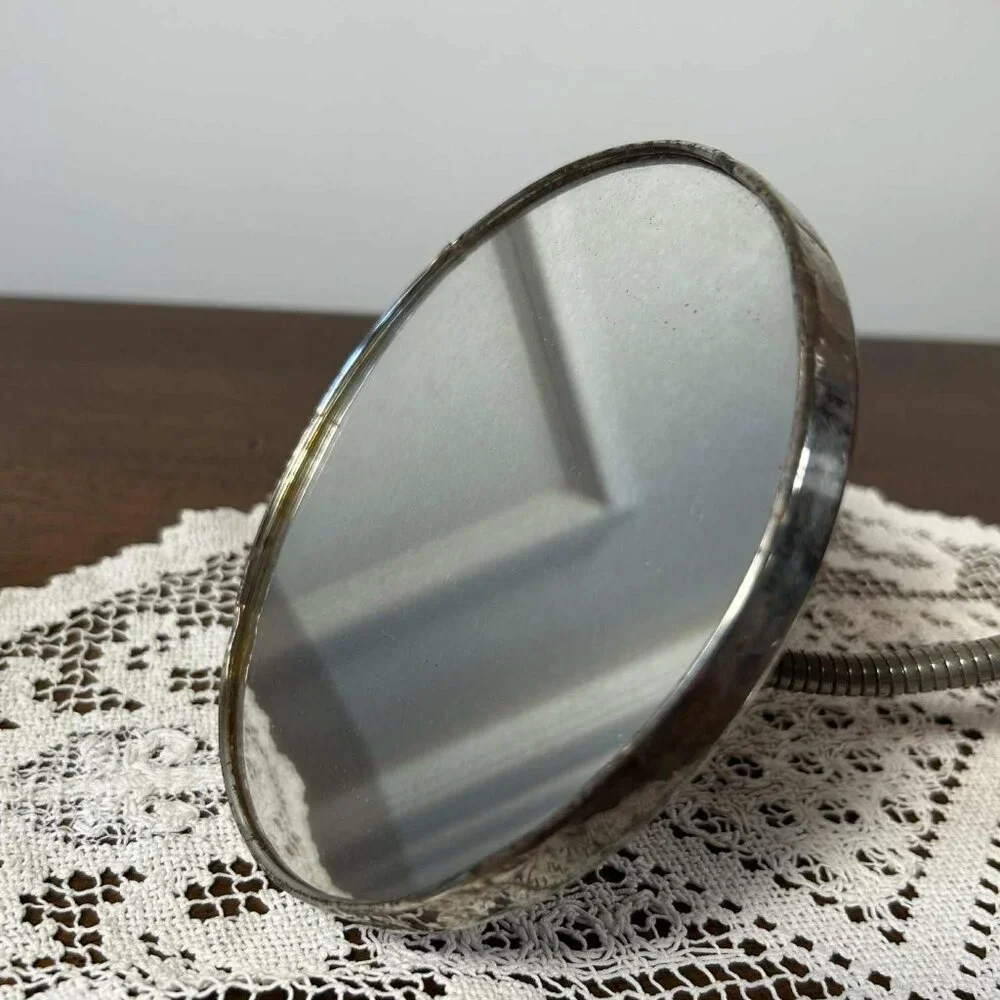 MCM 8” double sided gooseneck vanity mirror
